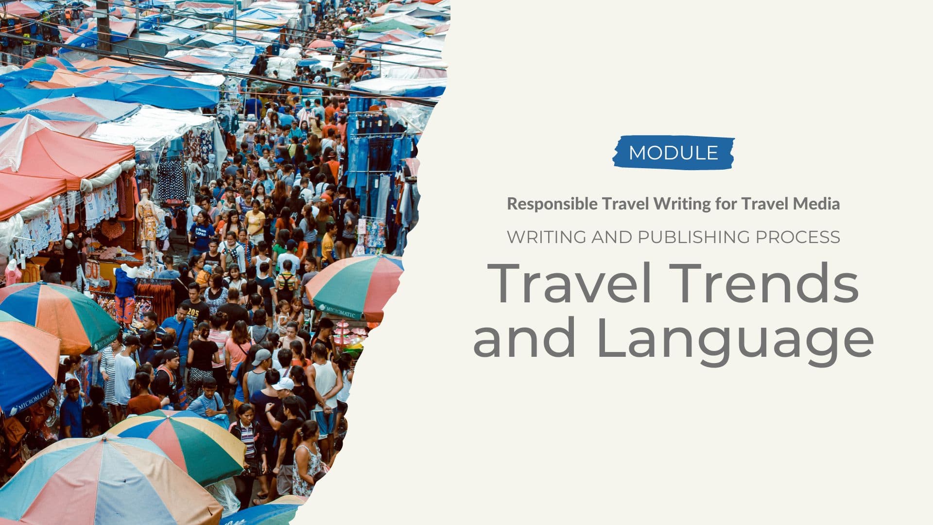 Writing and Publishing Process - Travel Trends and Language